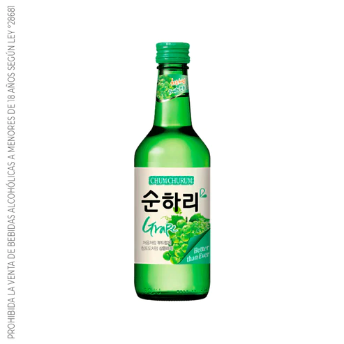 Soju Uva - Licor a base de arroz sabor Uva 12% Alc